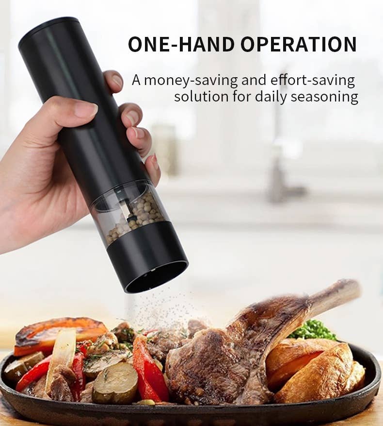 Electric Salt and Pepper Grinder Set Automatic: 1 Set(Duo)