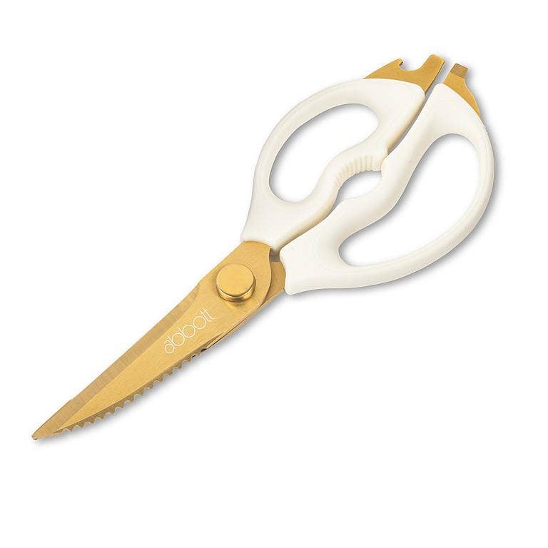 Multi Purpose Kitchen Shears-9"L: White