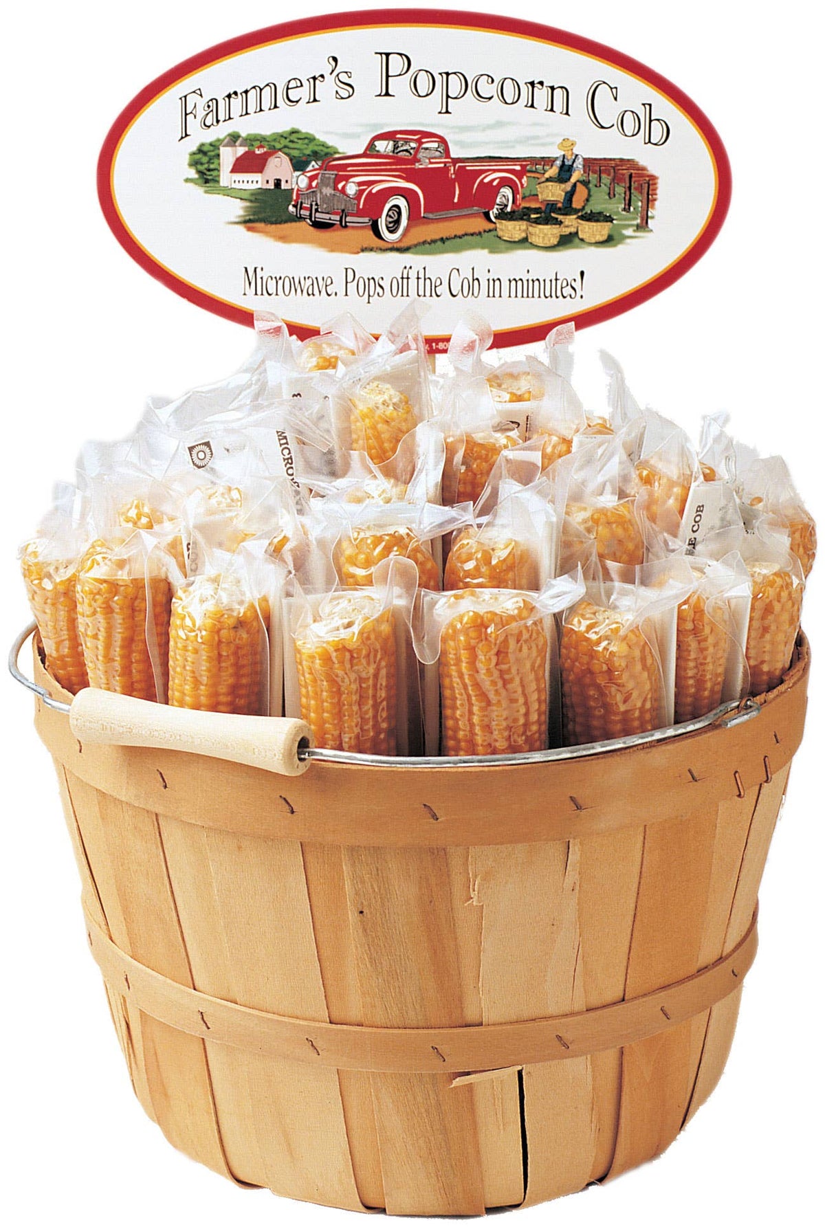 Farmer's Popcorn basket 48 units--Pops off the cob!!!!