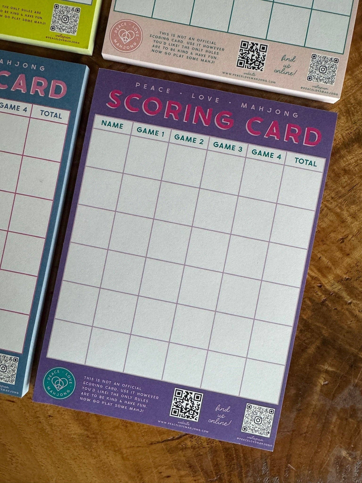 Mahjong Scoring Notepad: Chartreuse