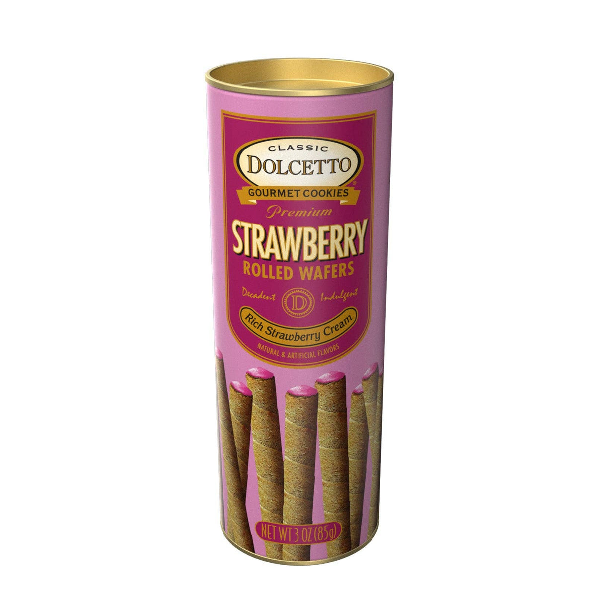 Dolcetto Wafer Rolls - Strawberry (Can) 3oz