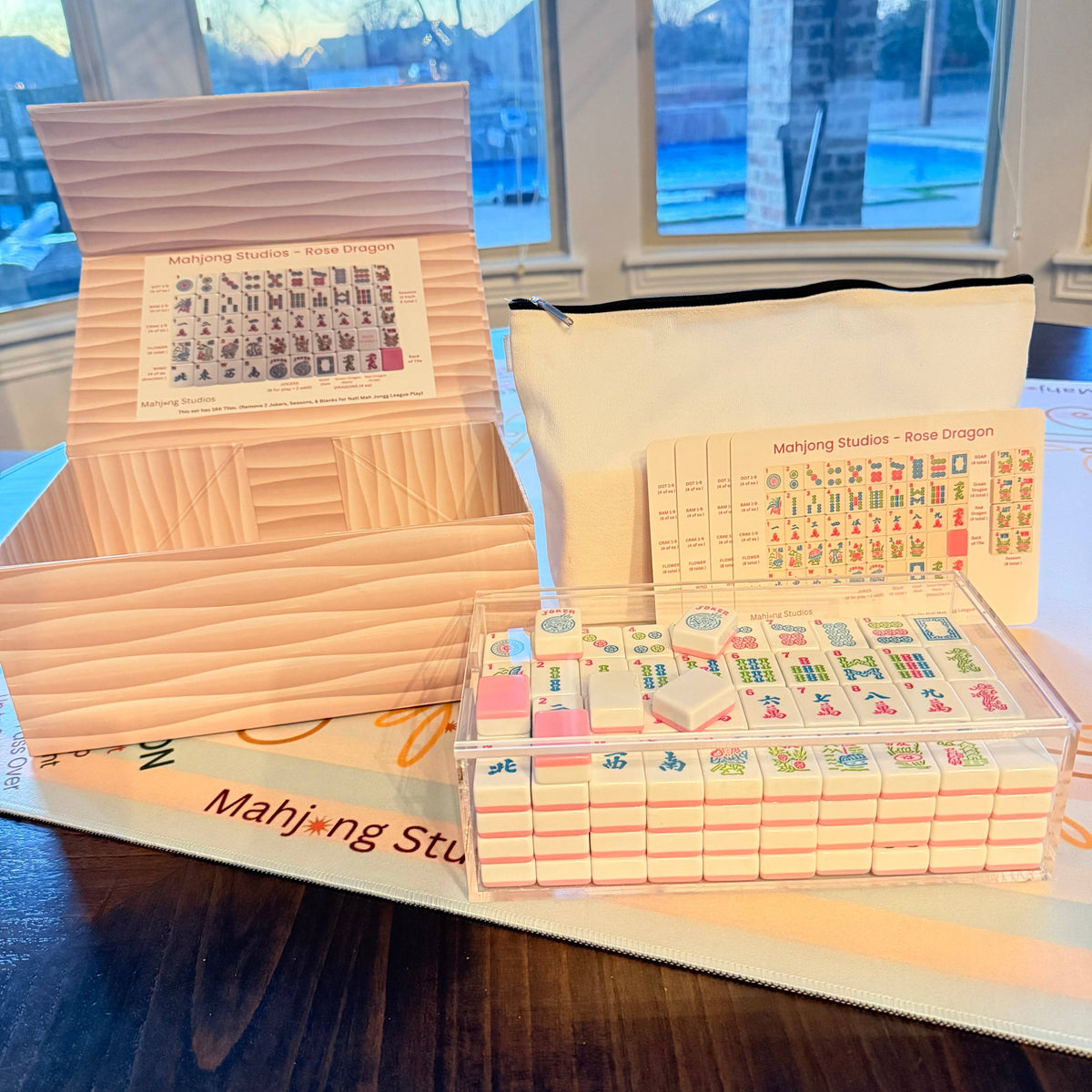 Mahjong Studios – American Mahjong Tile Set Butter Bloom: Lilac Bloom