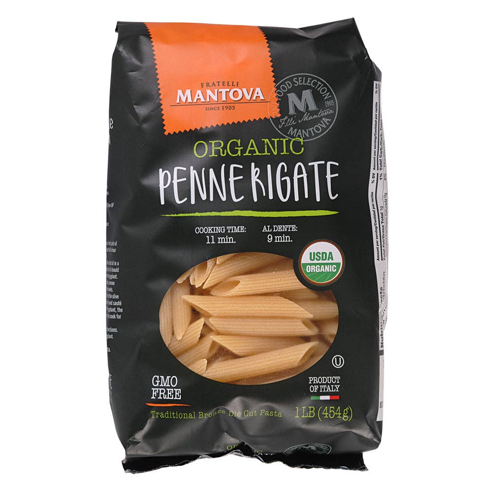 Mantova Organic Penne Rigate Pasta, 1 lb