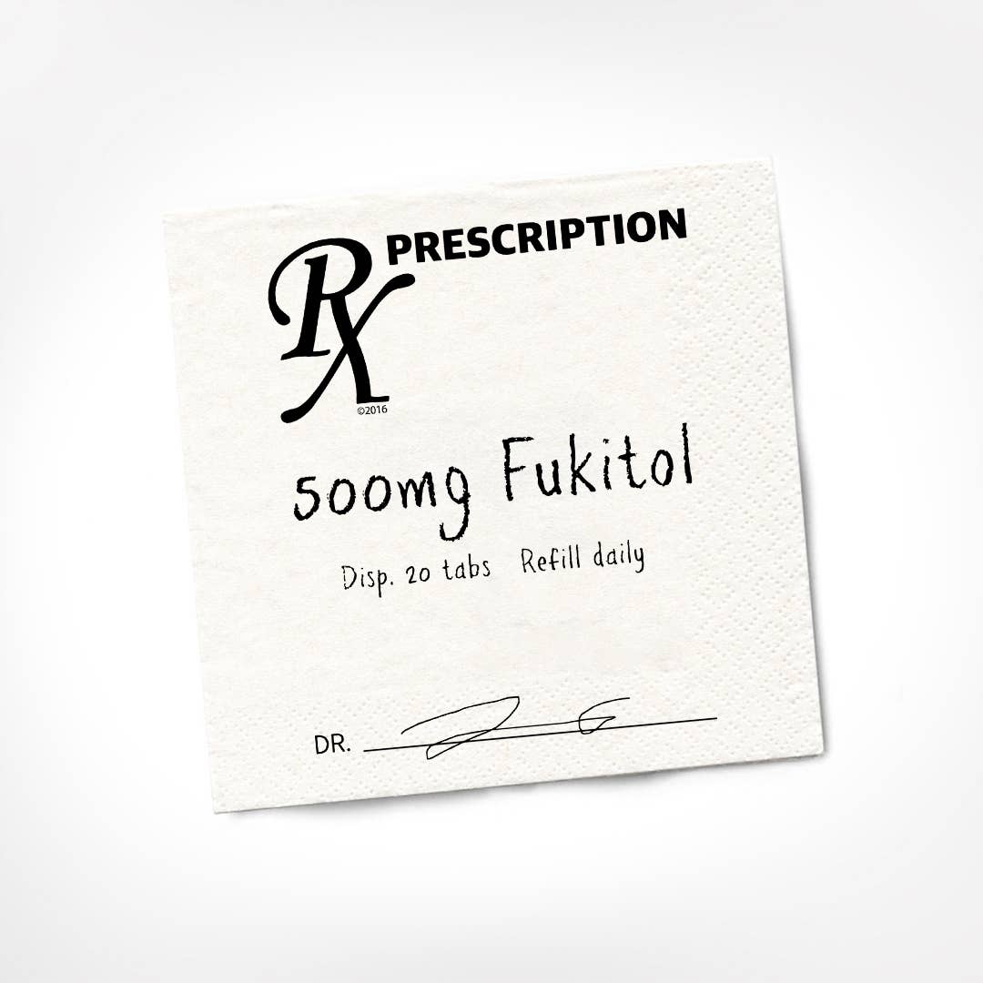Fukitol Rx COCKTAIL NAPKIN