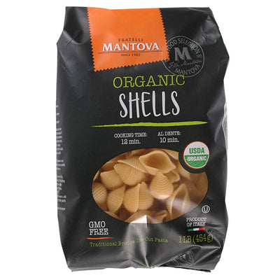 Mantova Organic Shells Pasta, 1 lb.: 1 pack
