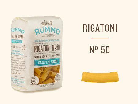 Rummo Italian Pasta Gluten-Free Rigatoni No.50
